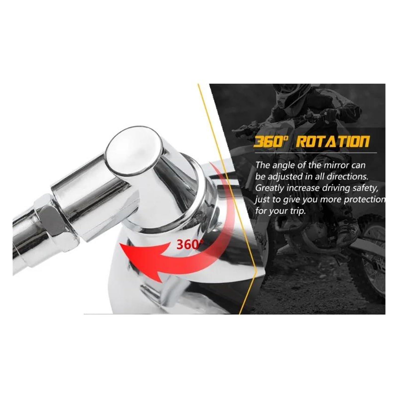 espejos laterales moto Espejos Retrovisores Universales 10mm Motocicleta Motocross Scooter Bicicleta Eléctrica Carreras Espejo Lateral Accesorios