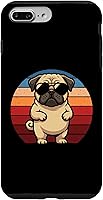 Vista 12 de Retro Pug Dog Mom Dog Dad Funny Pug Case for iPhone 17