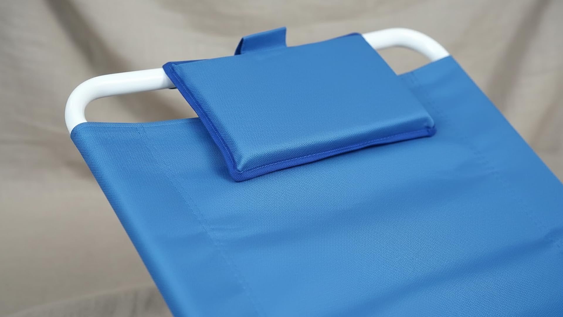 Ausilium Alzacuscino Schienale Regolabile in 5 Posizioni, Struttura in Acciaio, Rivestimento in Nylon Traspirante, Poggiatesta Imbottito, Ideale per Lettura, Relax e Pasti a Letto