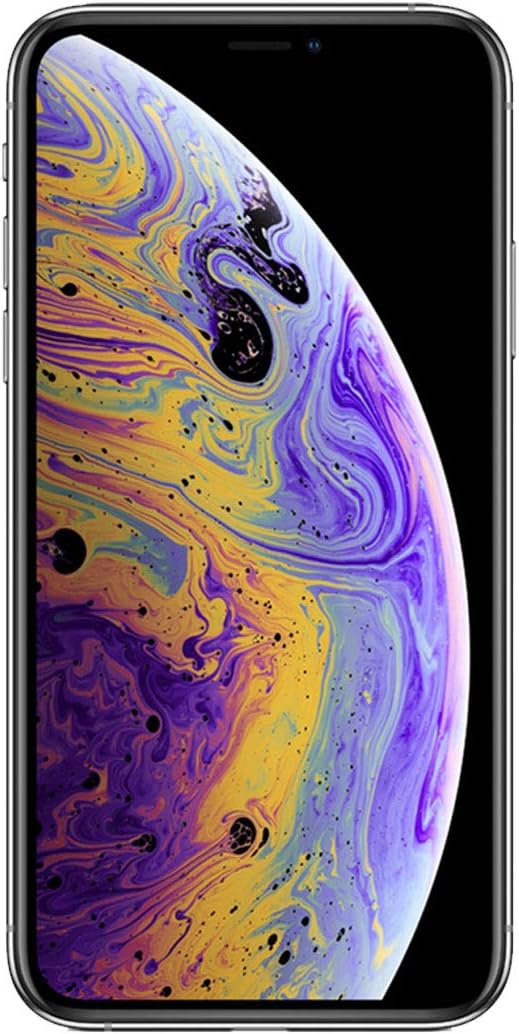 Apple Iphone XS Max, 256GB, Silver - Fully Unlocked (Renewed)