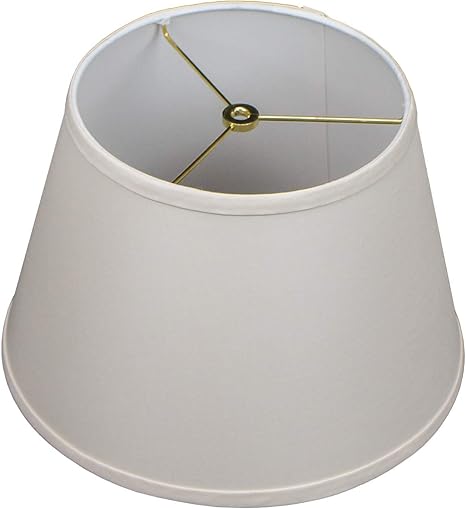 picture 9 Inch Lamp Shade fenchelshades com 9 top diameter x 13 bottom diameter x 9 slant height fabric barrel lampshade spider attachment ivory