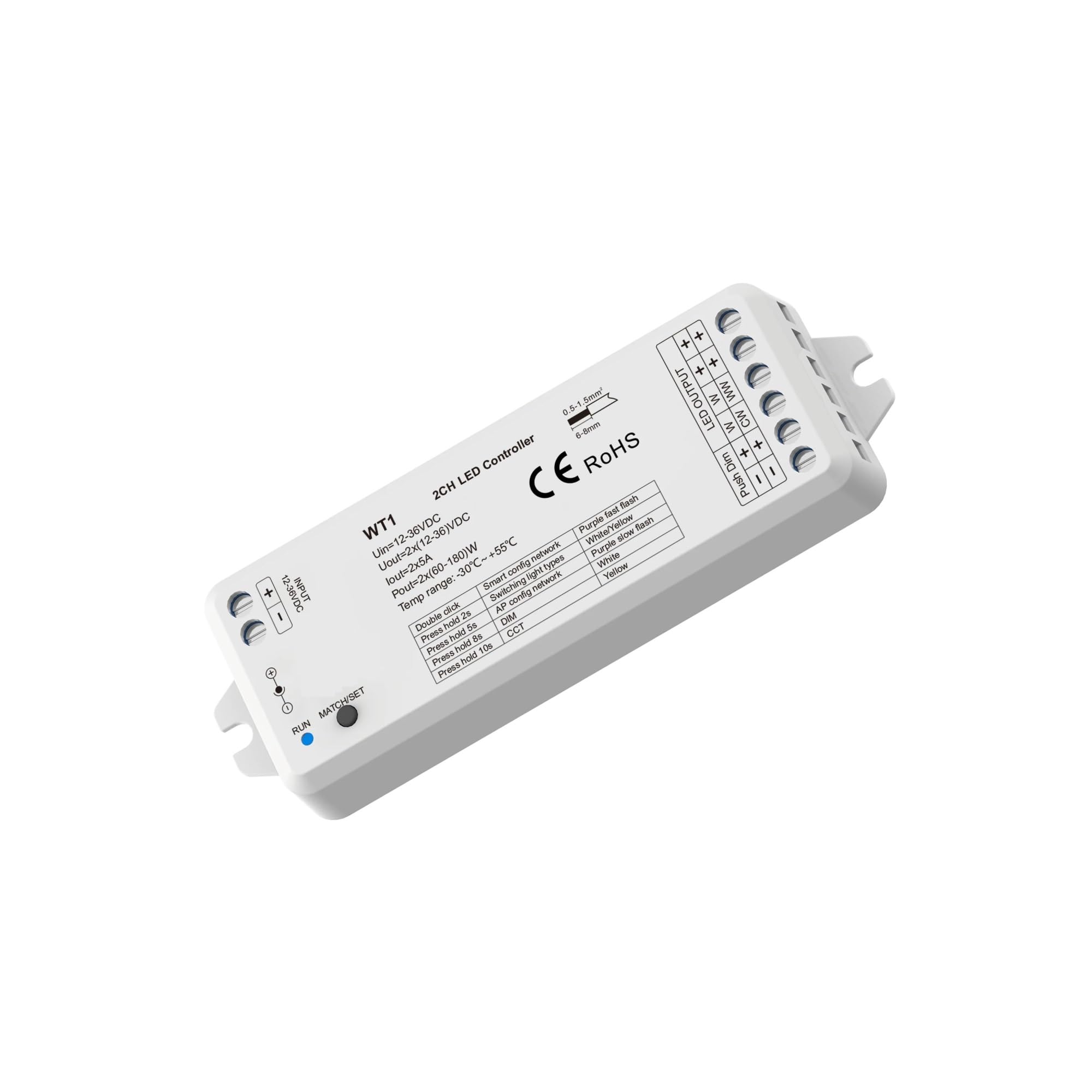 Controlador LED WT1 y panel táctil T21 para crear ambientes en tu salón