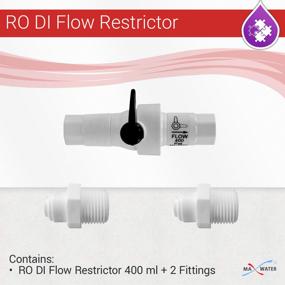 Amazon.com: Reverse Osmosis RO Flow Restrictor 400 ML with build