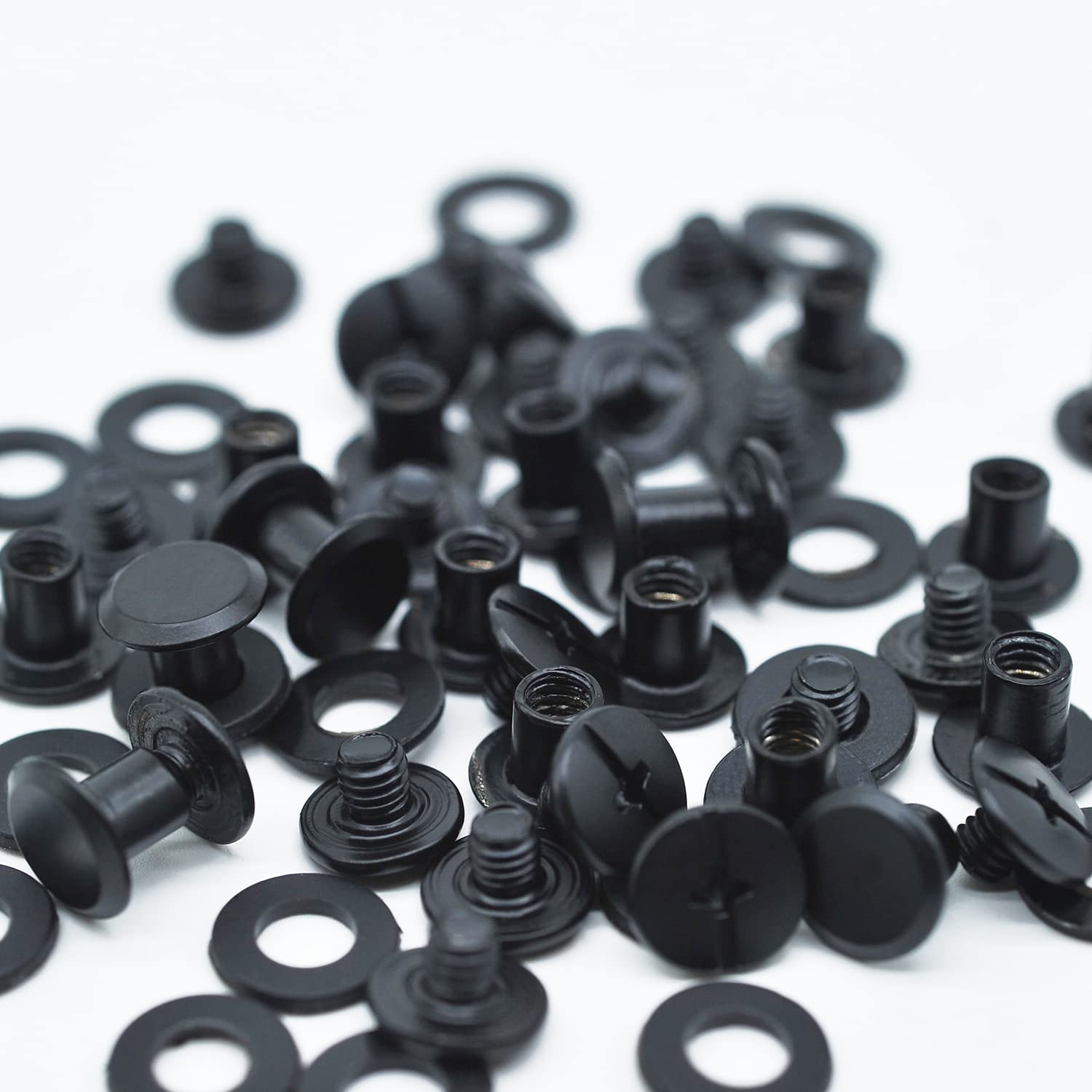 Viti Chicago M5x6mm Nero - Set 80 Pezzi Per Fai Da Te In Pelle E Legatoria - Foto 10