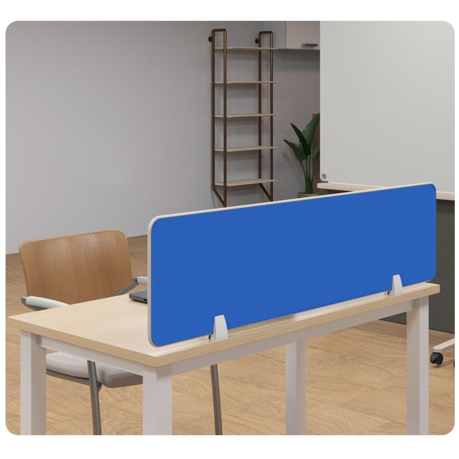 Cloison de bureau acoustique bleue 16mm haute densité