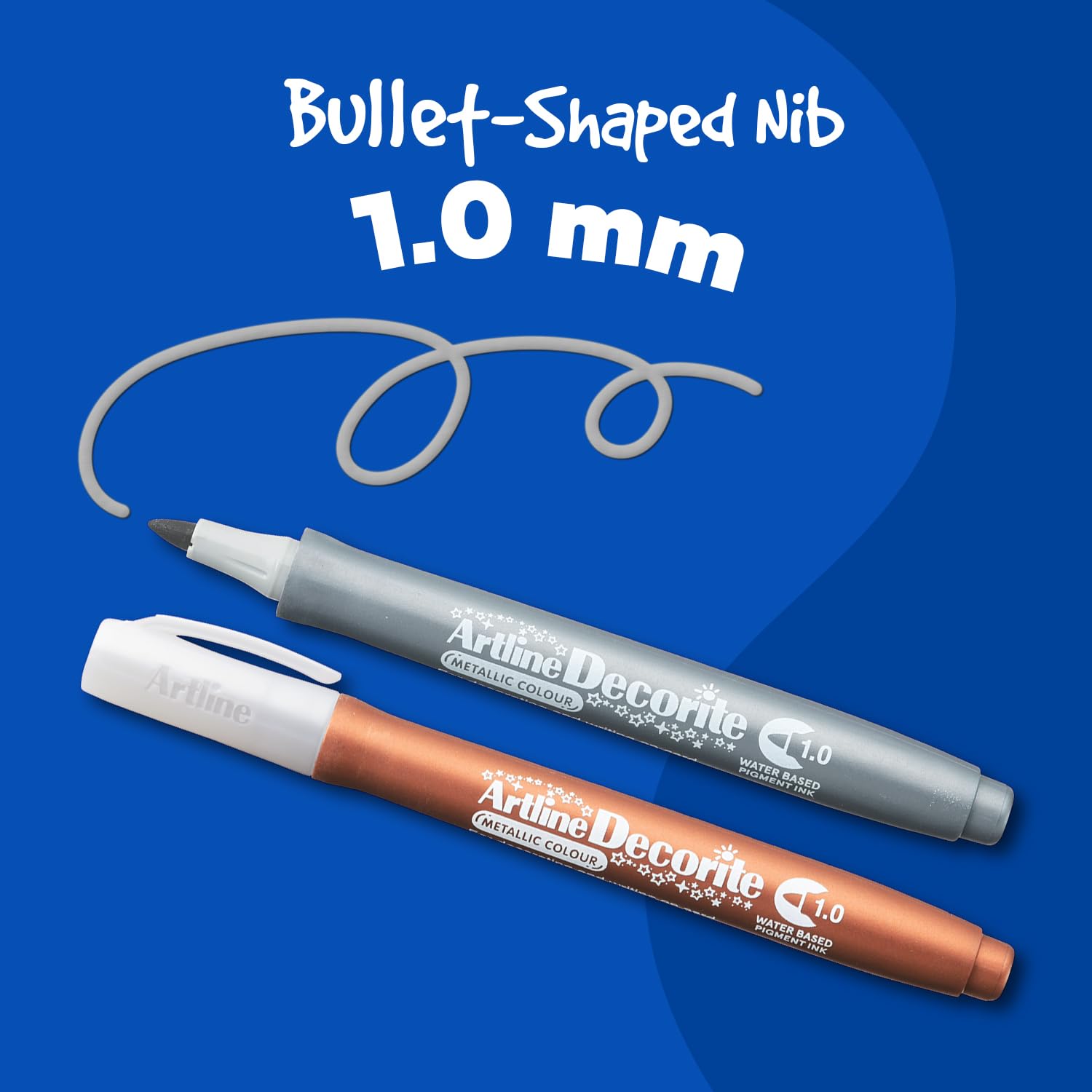 Amazon | シャチハタ アートライン ペン デコライト 4色セット 2 丸