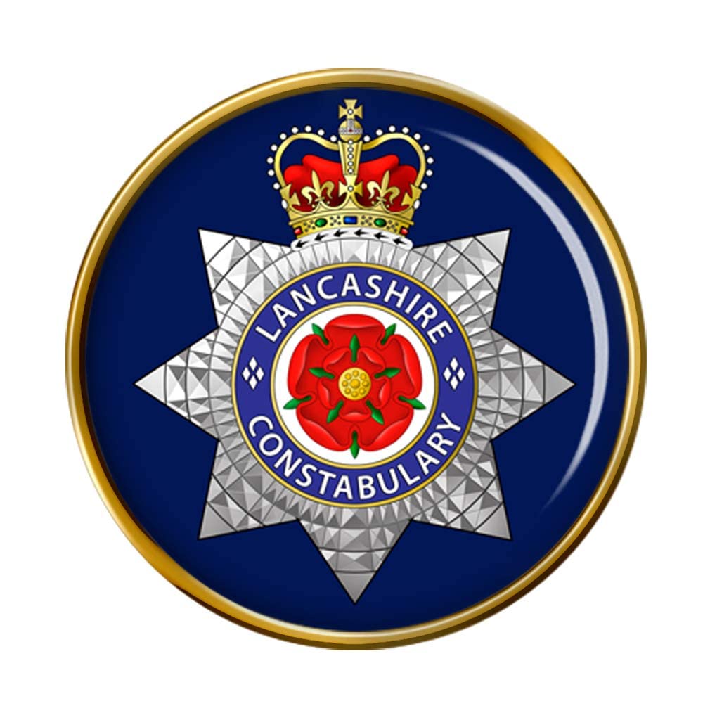 Giftshop Uk Men's Gold Lancashire Constabulary Pin Badge