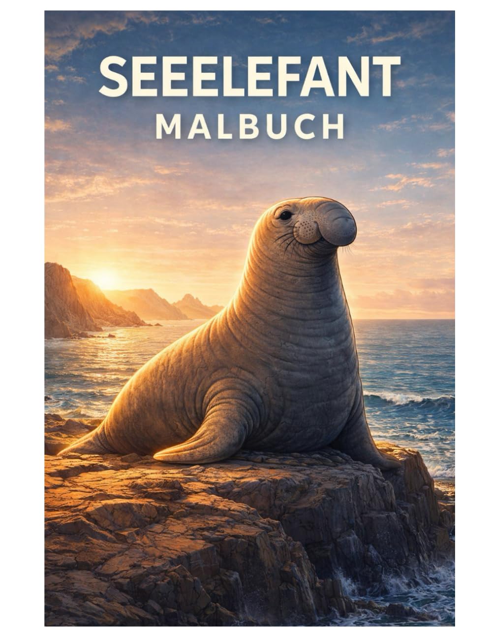 Seeelefant Malbuch: 50 beeindruckende Ausmalbilder der mächtigen Meeresbewohner – Für Kinder und Erwachsene zum Ausmalen und Entspannen