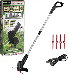 Cortador de grama elétrico sem fio portátil leve máquina cortar trimer recarregável via USB ervas