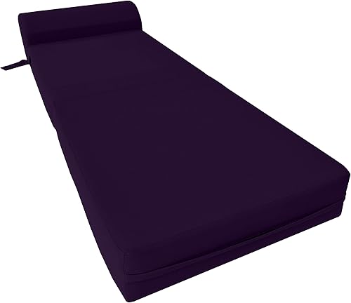 Miniatura 288 de Sofá cama plegable color gris de espuma, 6 pulgadas. Grosor x 32 pulgadas, ancho x 70 pulgadas. Cama de Invitados, cama plegable con espuma de alta