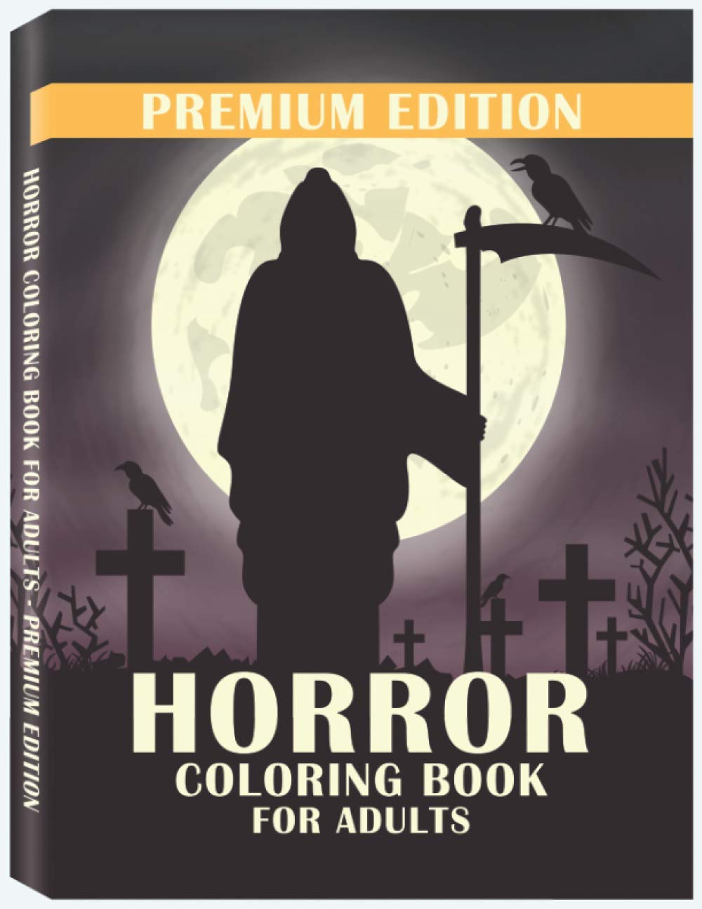 Horror Coloring Book for Adults: Stress Relieving Horror Colouring, Relaxation Scary Coloring Books for Horror Lovers