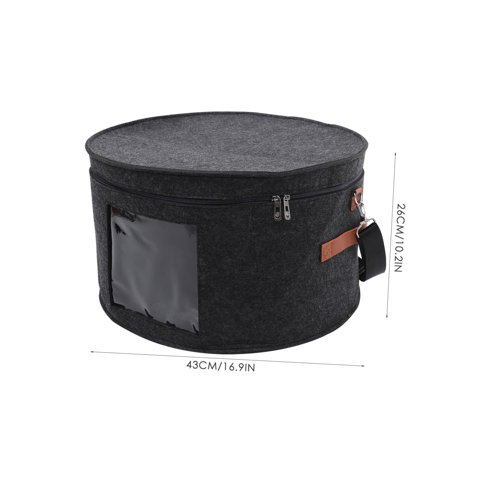 PRETYZOOM Hat Storage Boxes for Women Men Large Hat Organizer Case Lids 43x26cm Hat Container for Travel Hat Box Storage