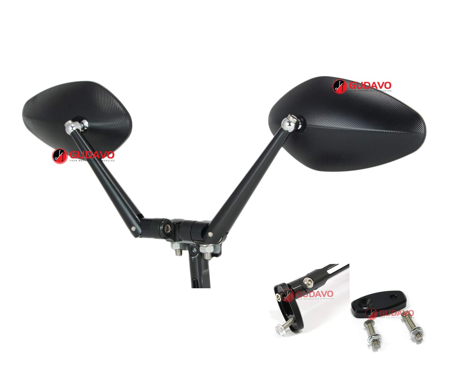 Amazon.com: Motorcycle CNC Fairing Mirrors Full Aluminum