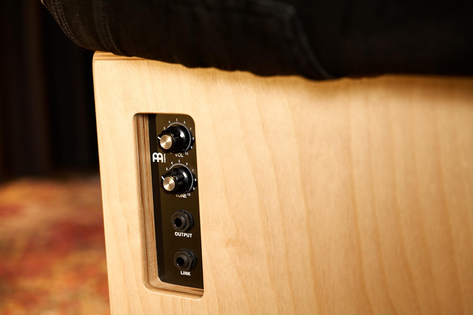 Meinl Percussion Pickup Snarecraft Cajon - Grande Drum Box con Pickup, Rullante e Basso - Superficie di Suono in Betulla del Baltico (PSC100NT)