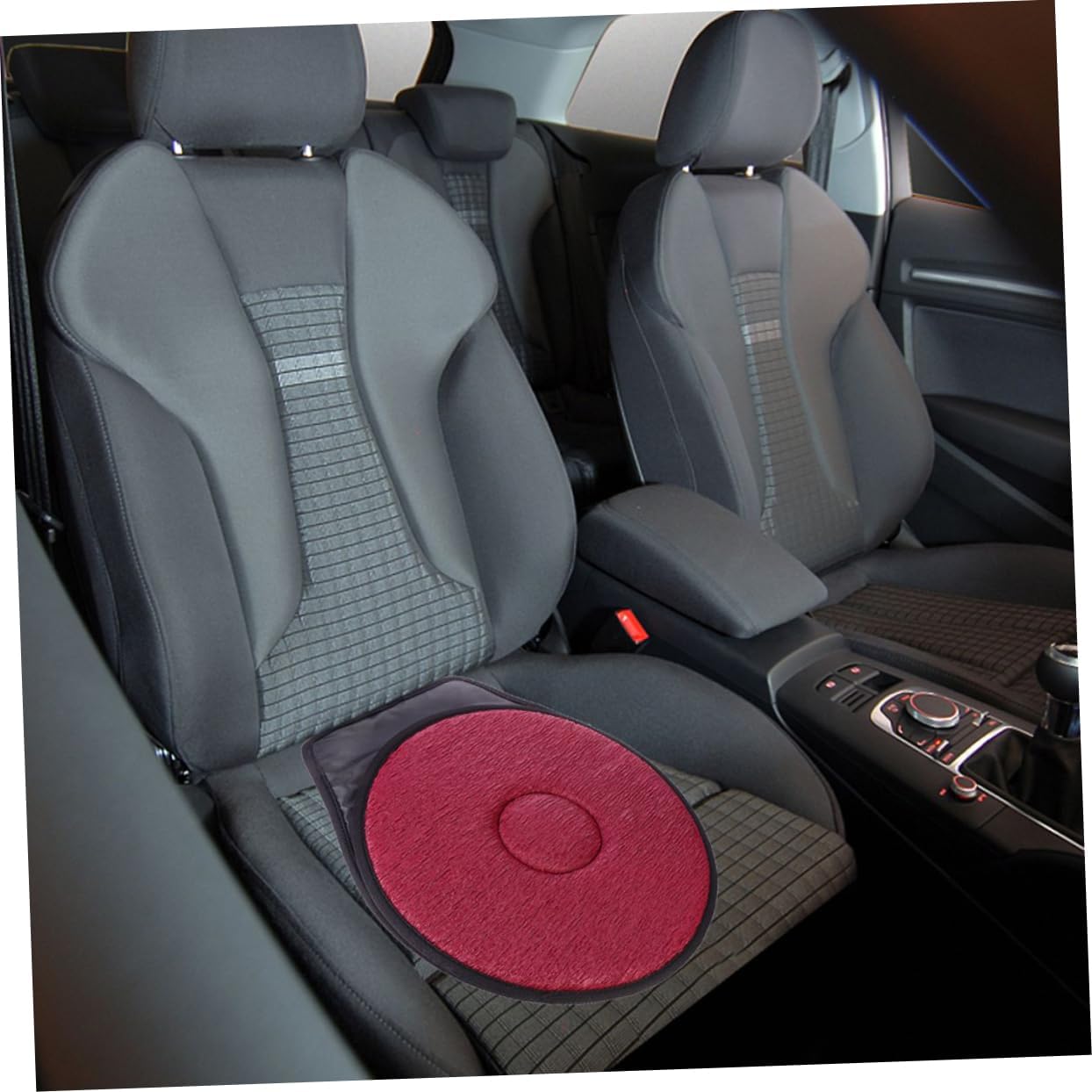 2pcs Rotating Car Seat Cushion Multi-Functional Swivel Seat Pad for Comfort and Support Non- Design for Drives and Office Use