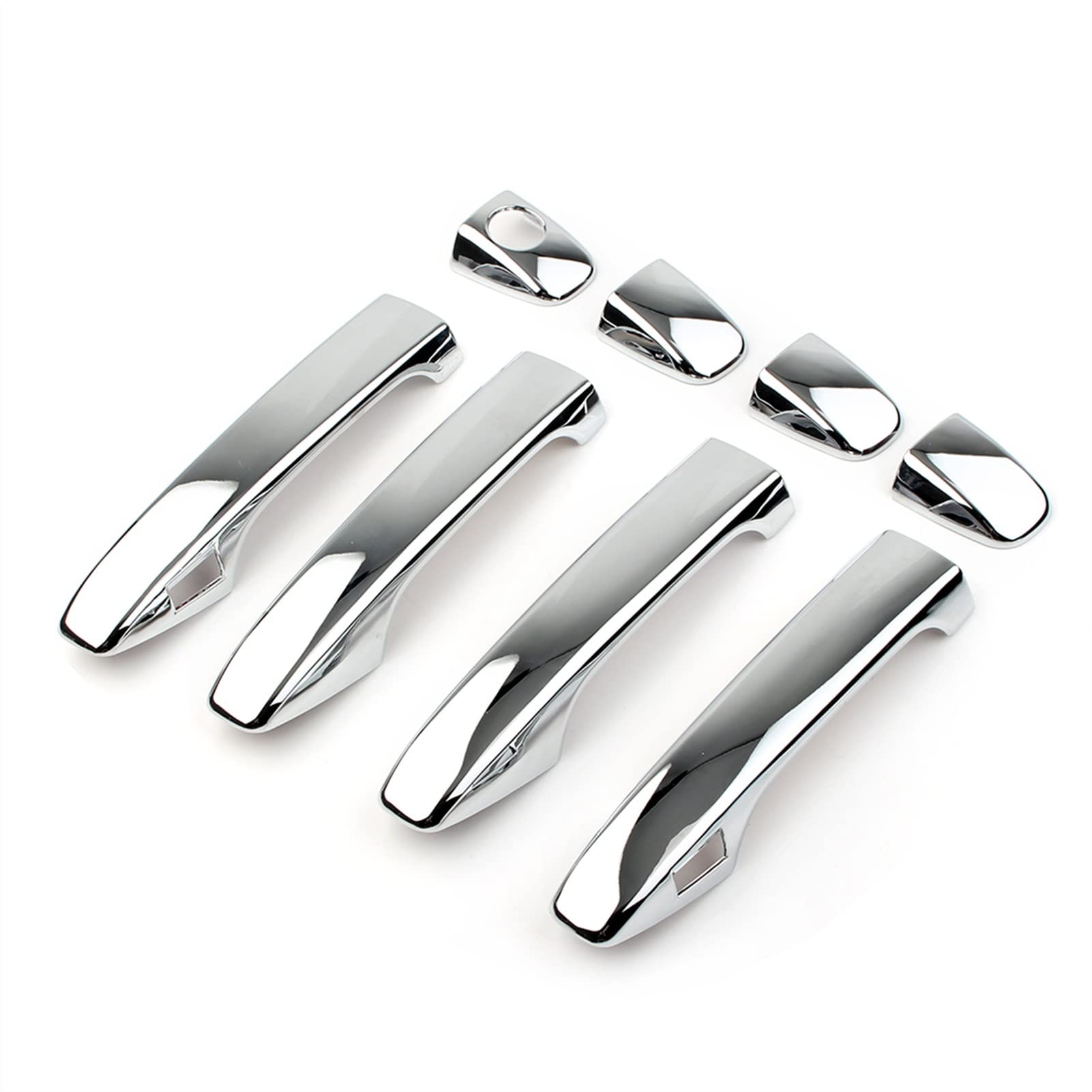 Fahbstr One Color Car Inner Handle For Subaru F&Orester 2013-2018 Chrome Car Exterior Door Handle Decorative Cover Trim 8Pcs