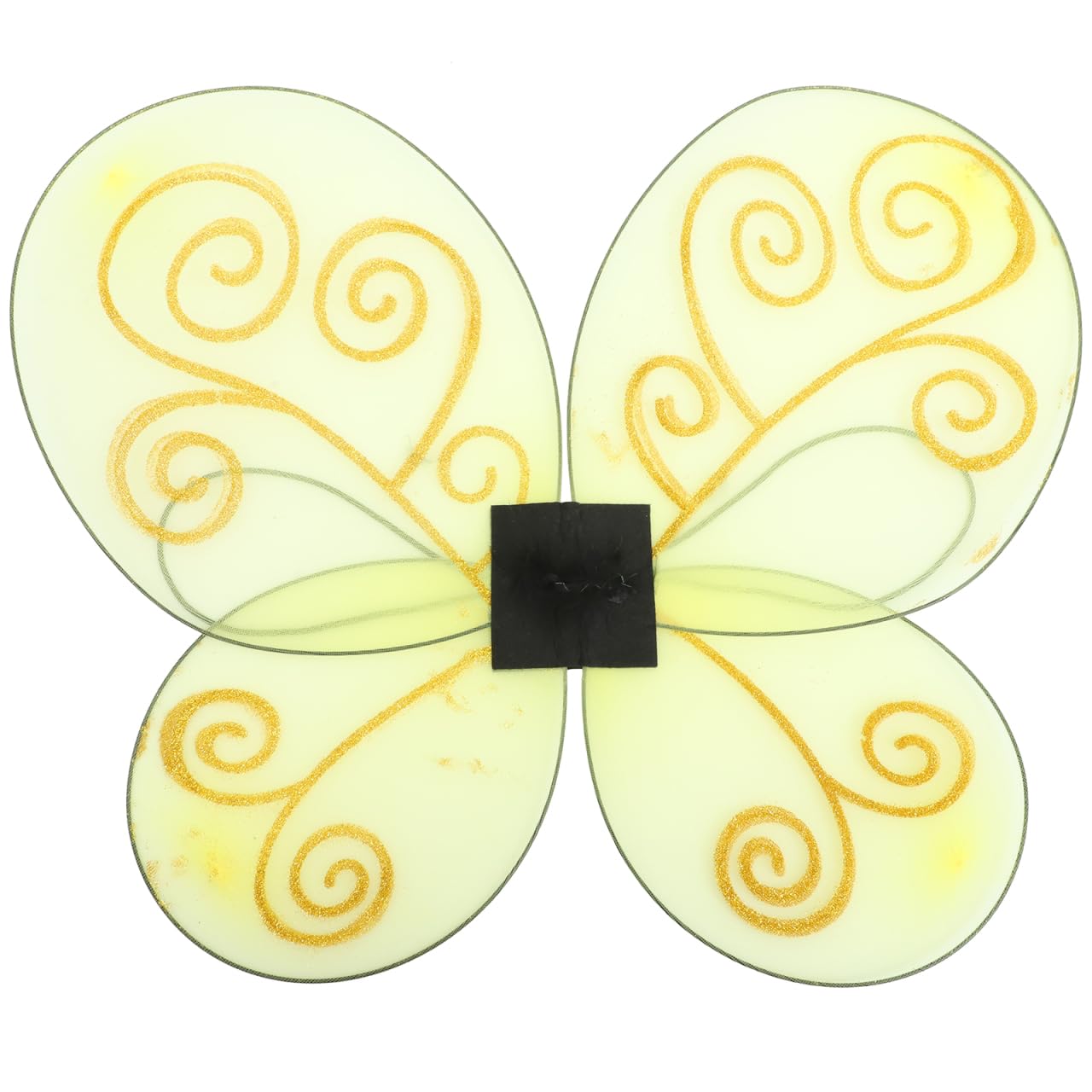Warmhm Bee Wing Props Lightweight Yellow Costume Butterfly Fairy Wings for Kids Toddlers Cosplay Party Photo Booth Accessory Fancy Dress