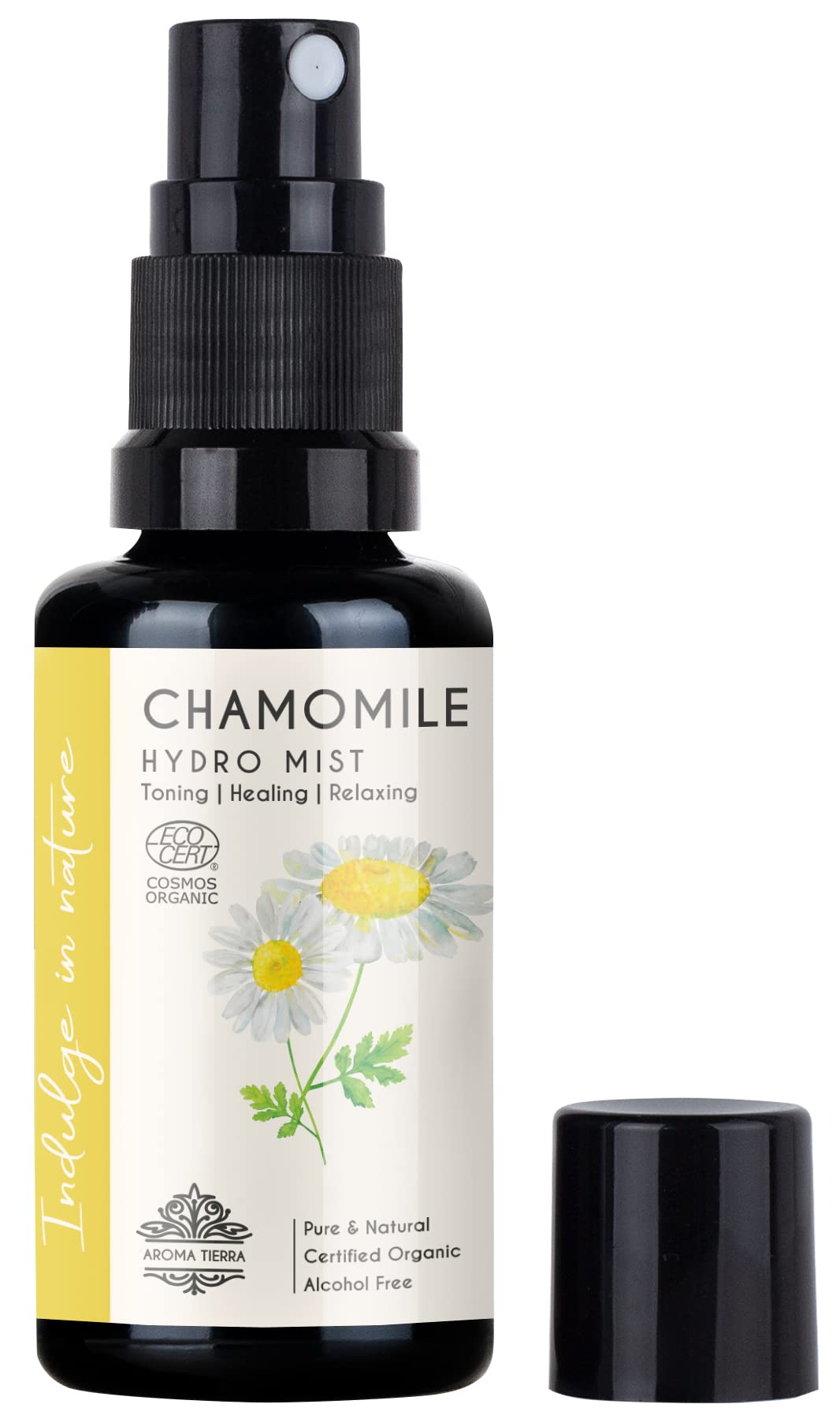 Organic Chamomile Water Roman (Hydrosol Spray Mist) - For Face, Skin, Hair, Sleep, Anxiety, Facial Toner - 100% Pure, No Alcohol