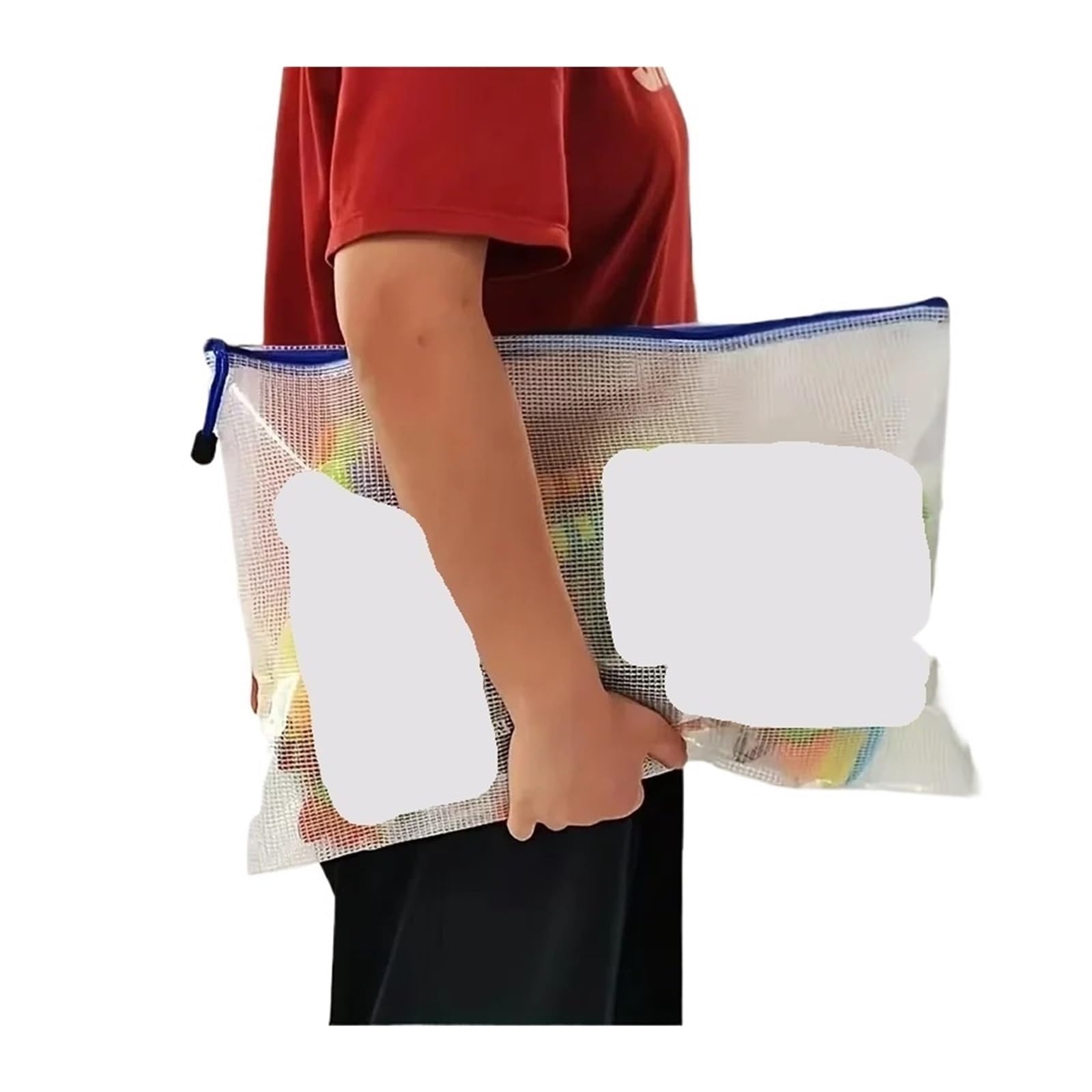 Dokumententasche mit Reißverschluss, A4, A4, 24 Stück, A3, Netzstoff, Dokumententasche, Dokumentenmappe, Federmäppchen, Aufbewahrungstaschen, Schule, Bürobedarf