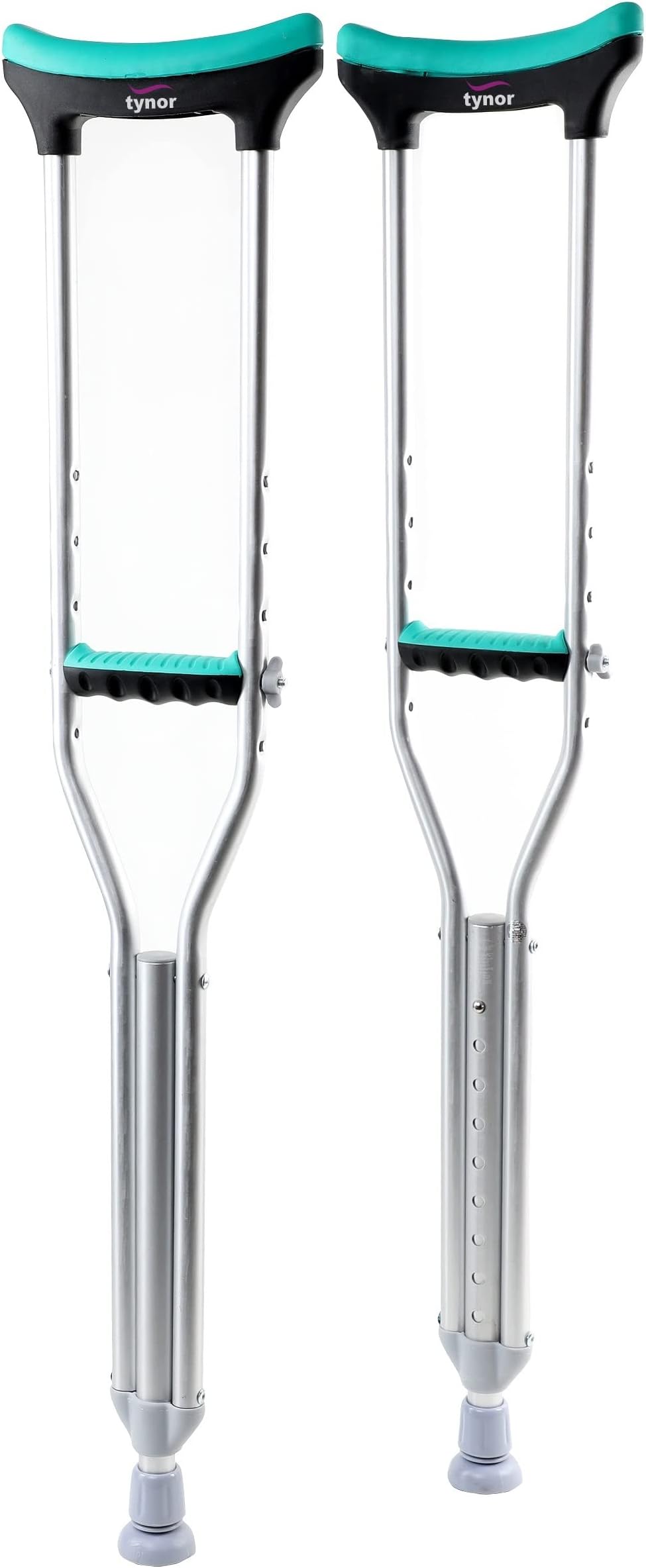 Auxiliary Crutch, Silver, Large, 1 Pair