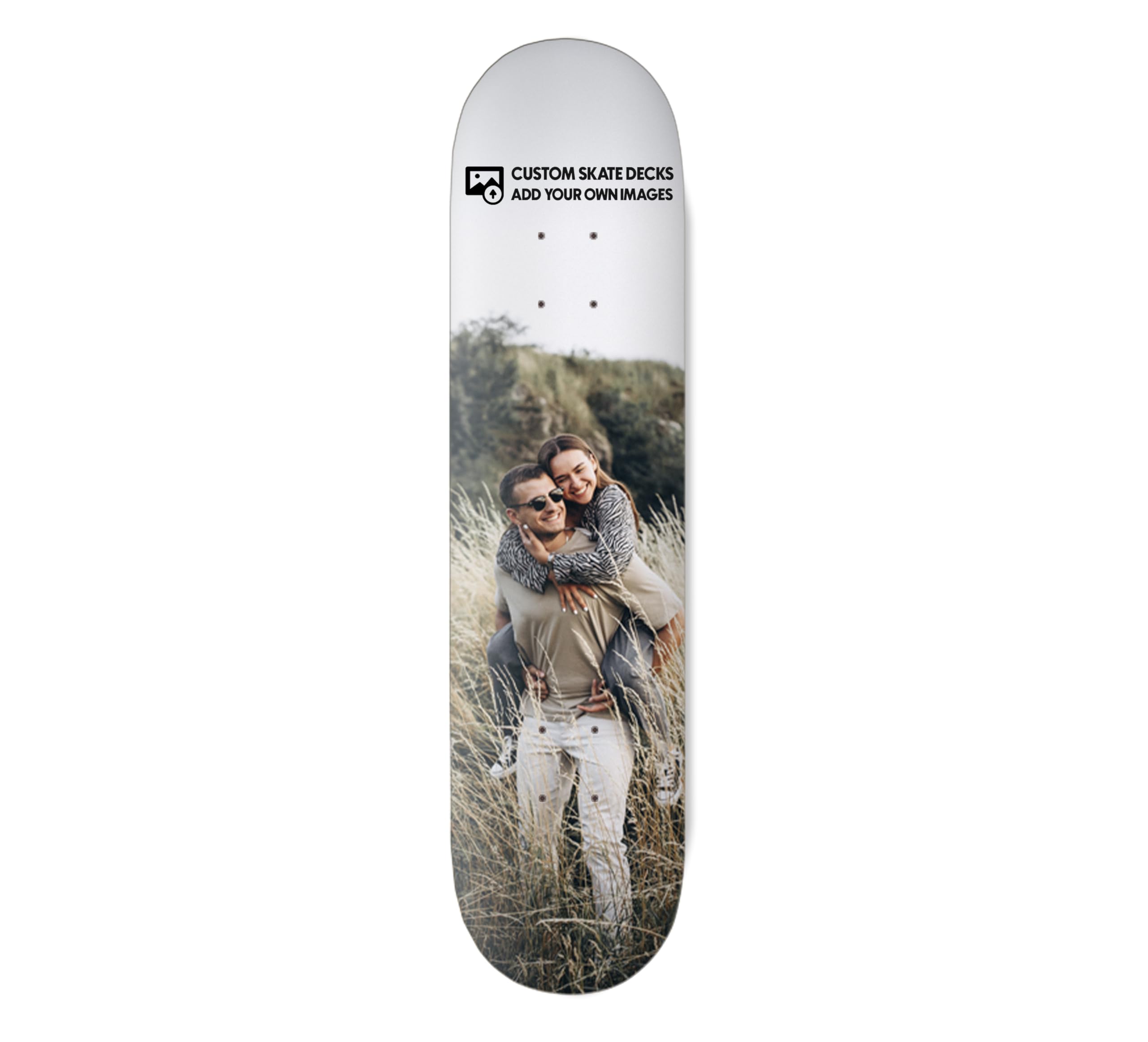 Skateboard Deck or Skin Personalised Skateboard add your image or logo 8" (Gloss Vinyl Skin (no board))