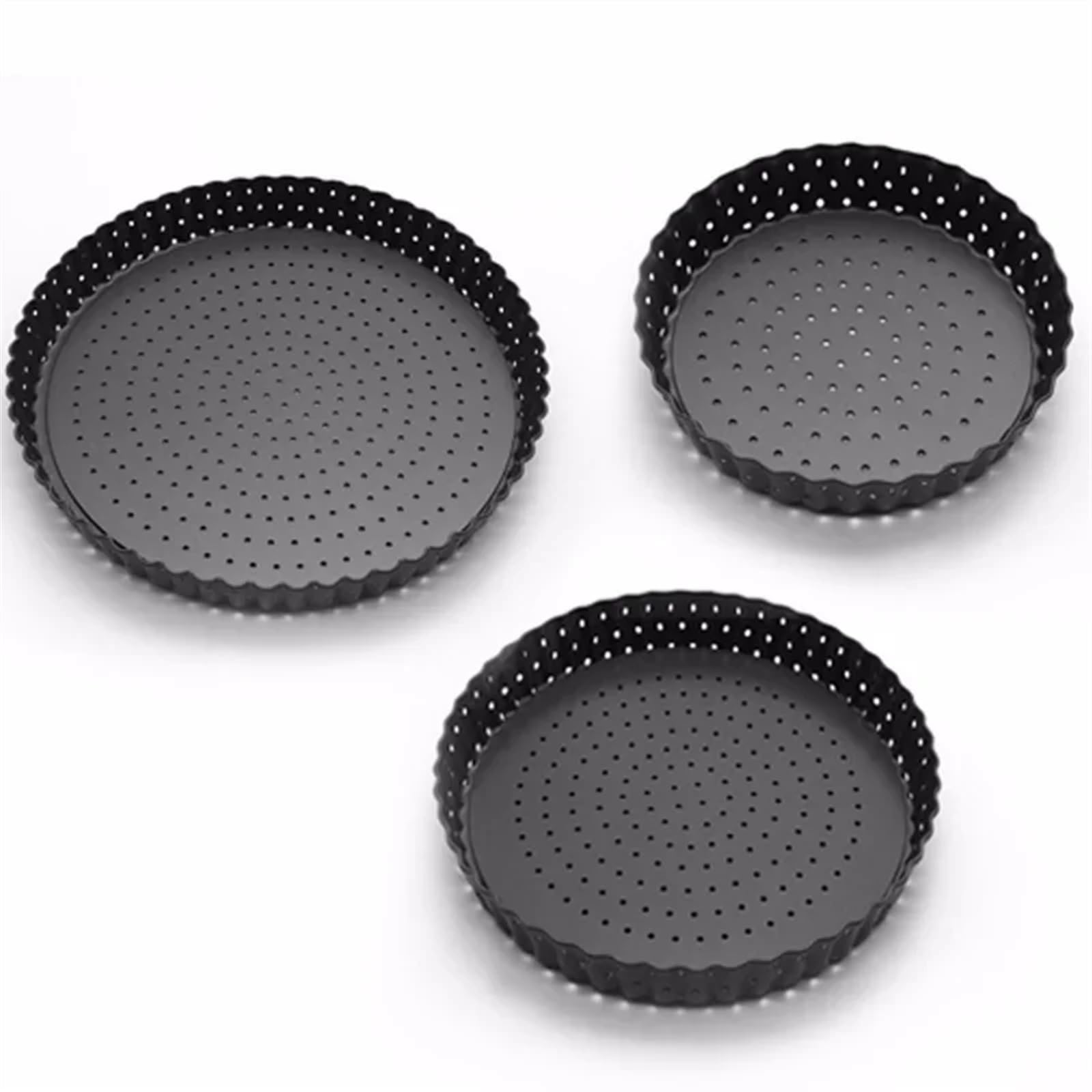 Backblech 5/8/9 Zoll Perforierte Kuchen Pan Pizza Pan Antihaft Obst Kuchen Kuchen Formen Backform Boden Backblech backformen Werkzeuge(20cm 8in)