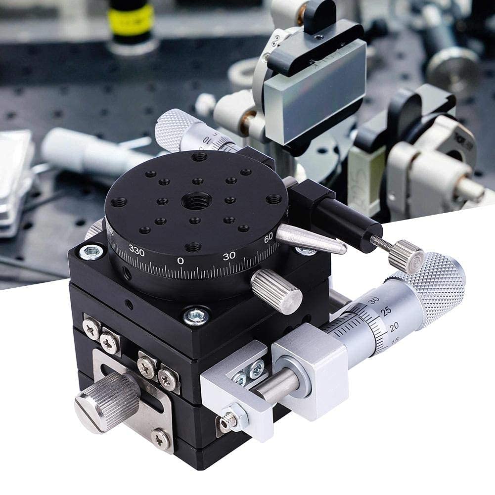 Manueller 3-Achsen-Lineartisch XYR, 40 mm hohe Genauigkeit Lineare Bewegung Manueller Bühnen-Schiebetisch LSP40-LM Linearer Schiebetisch für Präzisionspositionierung, quantitative Bewegung usw