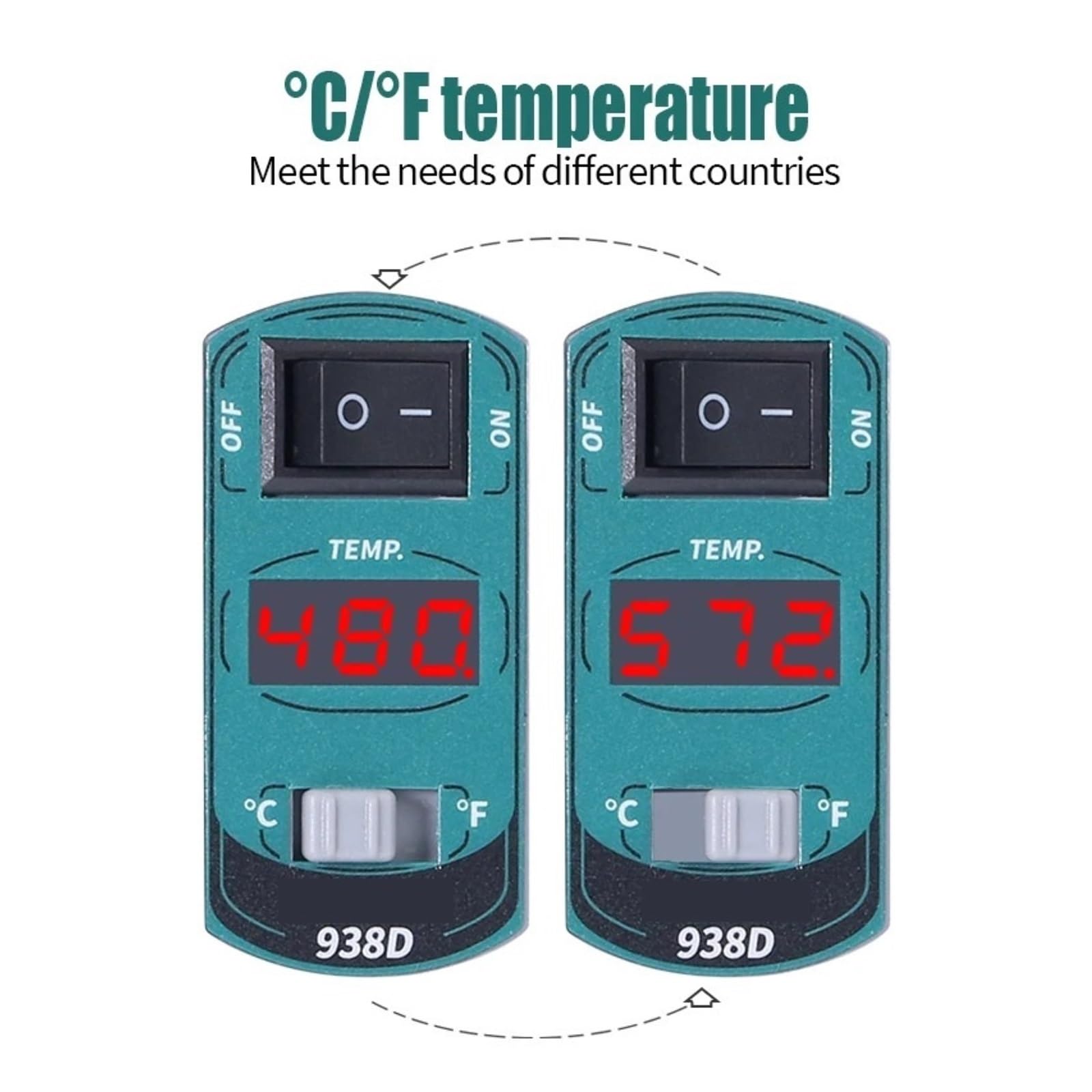 Stazione di saldatura, Stazione di pinzette dissaldanti Smart SMD 938D, kit riparazione a temperatura costante con display digitale(Set 2)