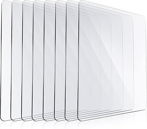 Transparency - Almohadillas de corte acrílicas para manualidades en relieve (8 piezas, 8.7 x 6.1 pulgadas)