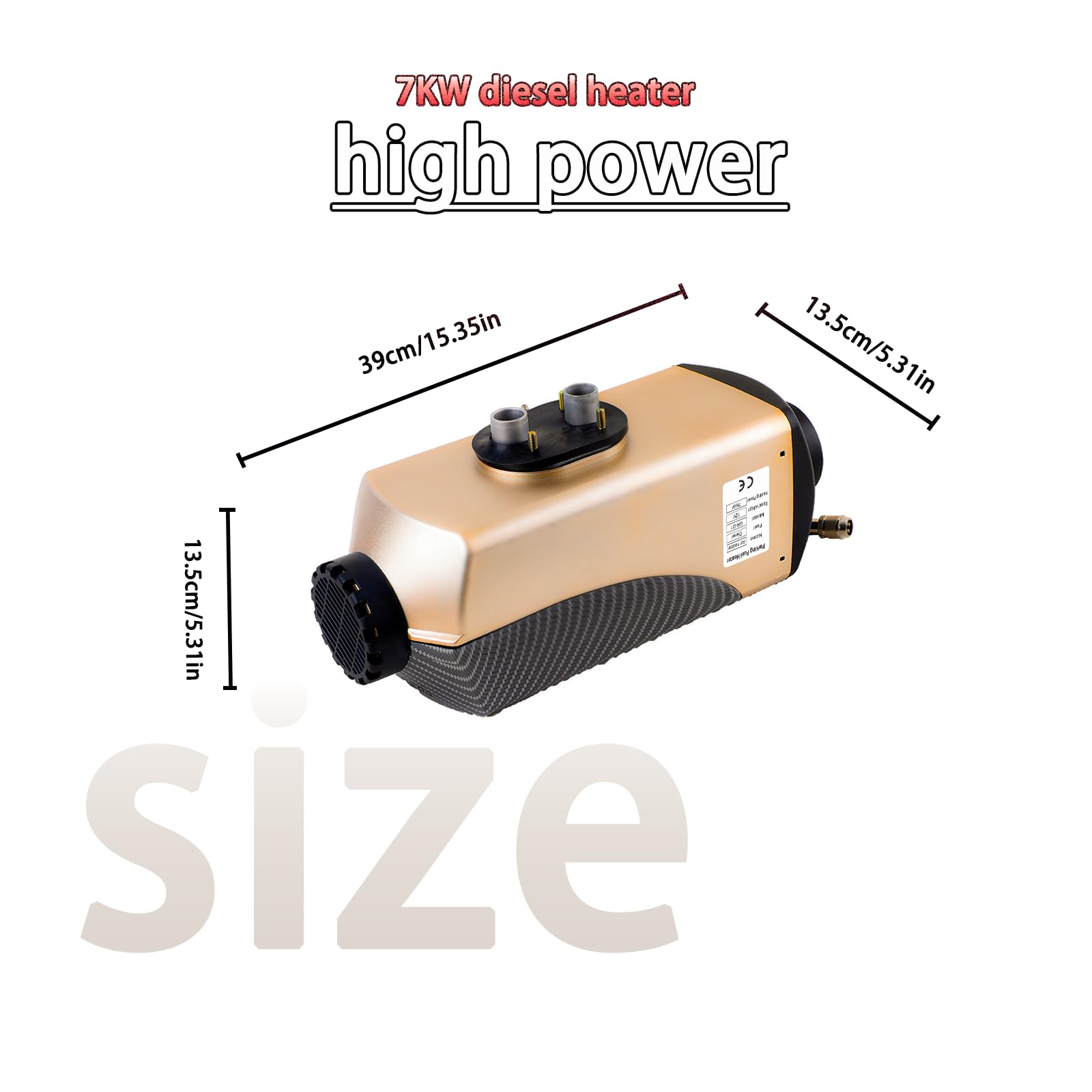 chauffage diesel 7kW 12V, chauffage gasoil, avec écran LCD et thermostat automatique, chauffage diesel, chauffage van aménagé, chauffage camping car 12v pour camions, camping-cars, bateaux