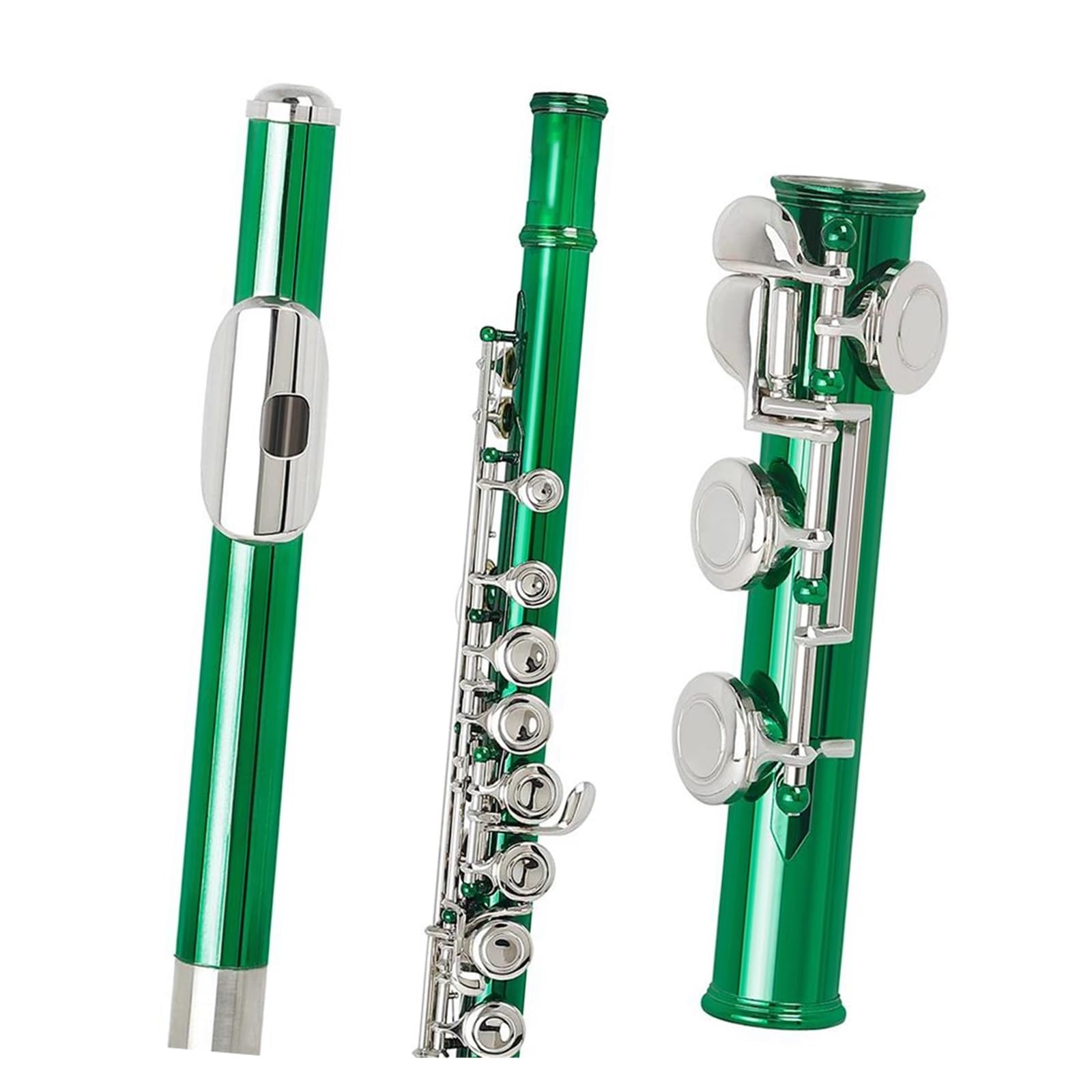 flet prosty Flet 16-otworowy Instrument z pudełkiem Śruba Narzędzie Otwór Klucz Biały miedziany flet Początkujący Instrument dęty drewniany