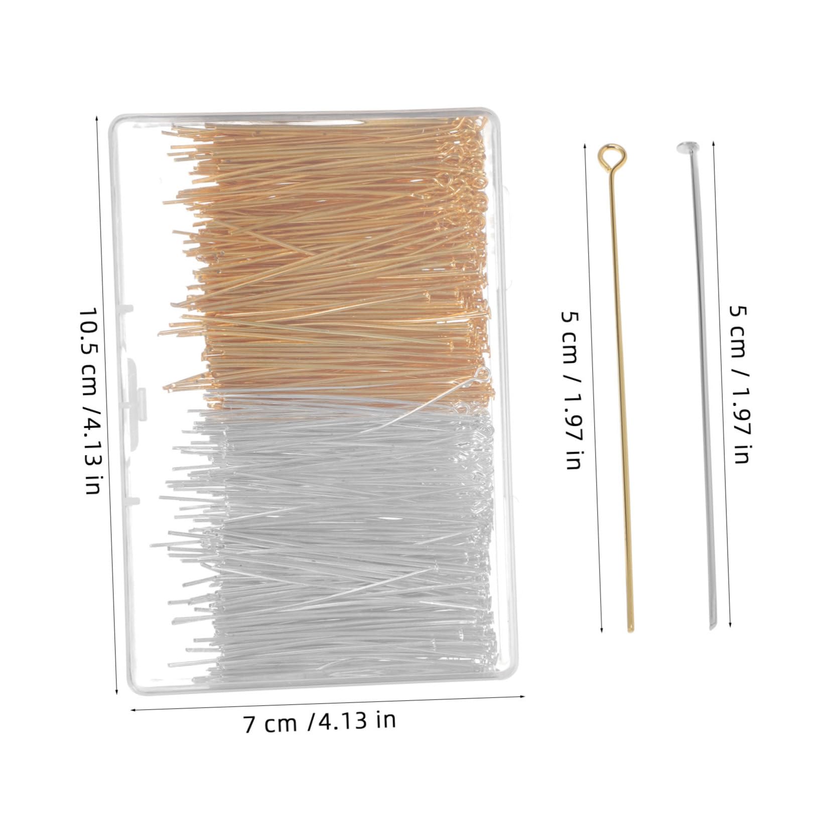 TEHAUX 800pcs Jewelry Making Pins Pins for Crafts DIY Bracelets Earrings Jewelry Supplies