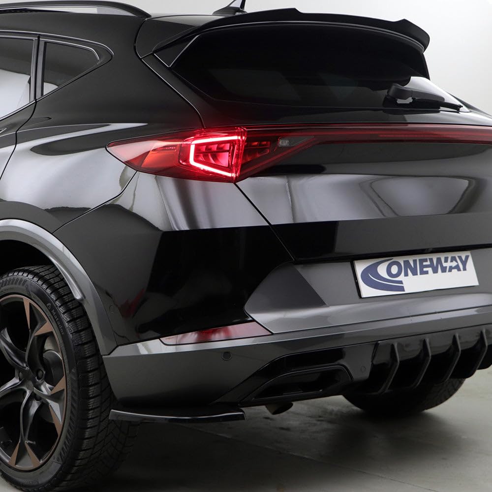 Oneway Rear Side Diffusors compatible with Cupra Formentor 2020-2024 & Facelift 2024- - Gloss black