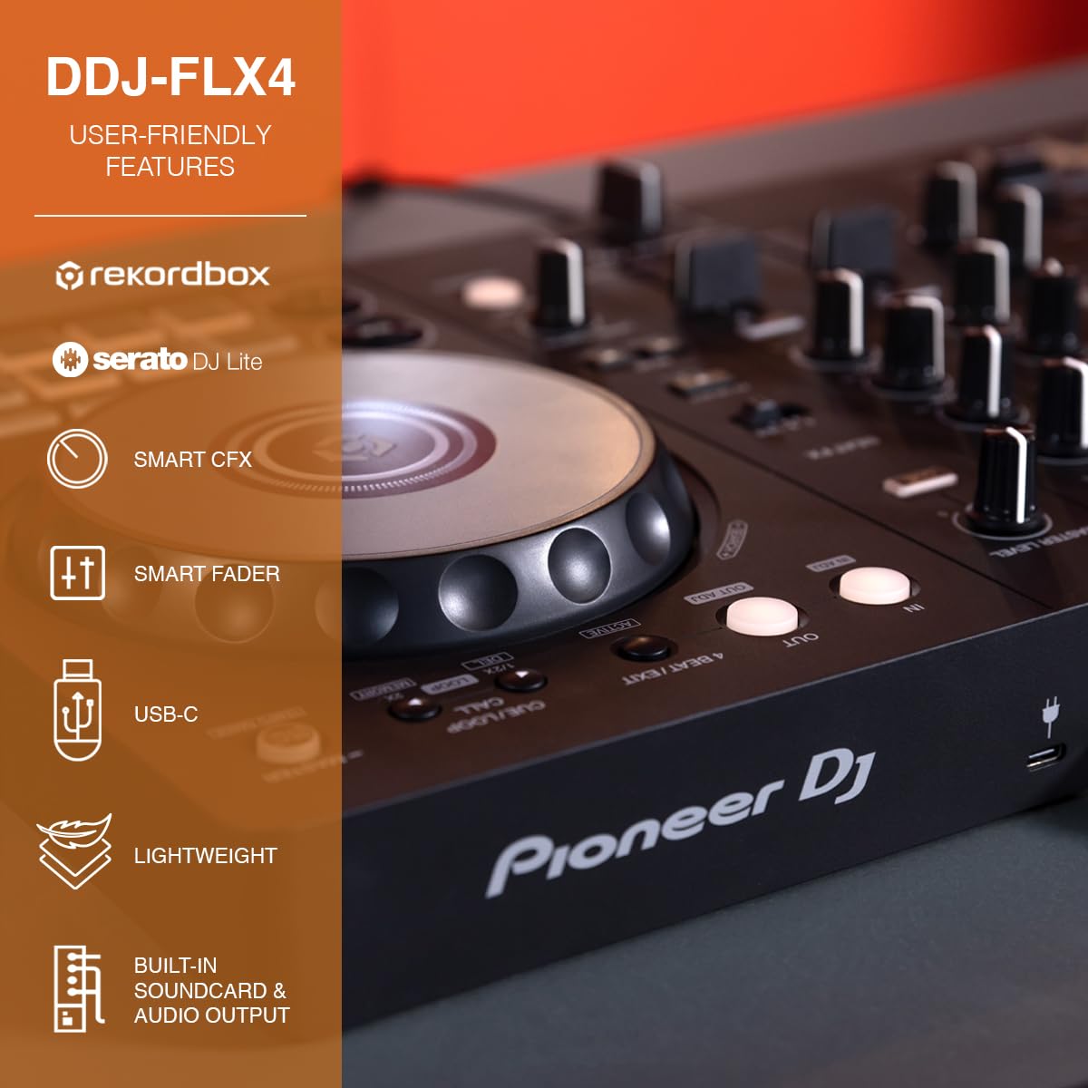 Pioneer DJ DDJ-FLX4 美品 動作確認済 rekordbox対応 Amazon | Pioneer DJ DDJ-FLX4 2チャンネルDJコントローラー 16パッド