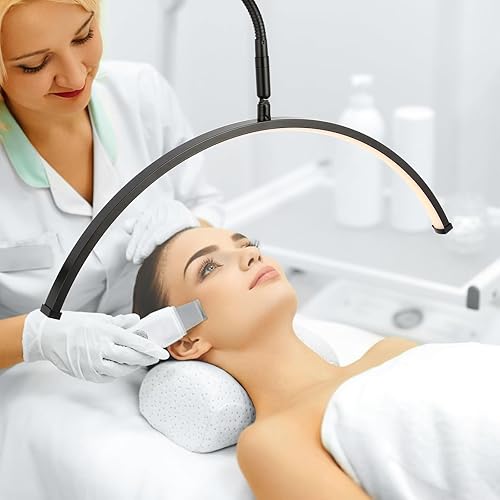 Miniatura 2 de Luz de pestañas para tecnología de pestañas, lámpara de pie LED de media luna para esteticista, tatuadores, tecnología de uñas, cuidado de la piel,
