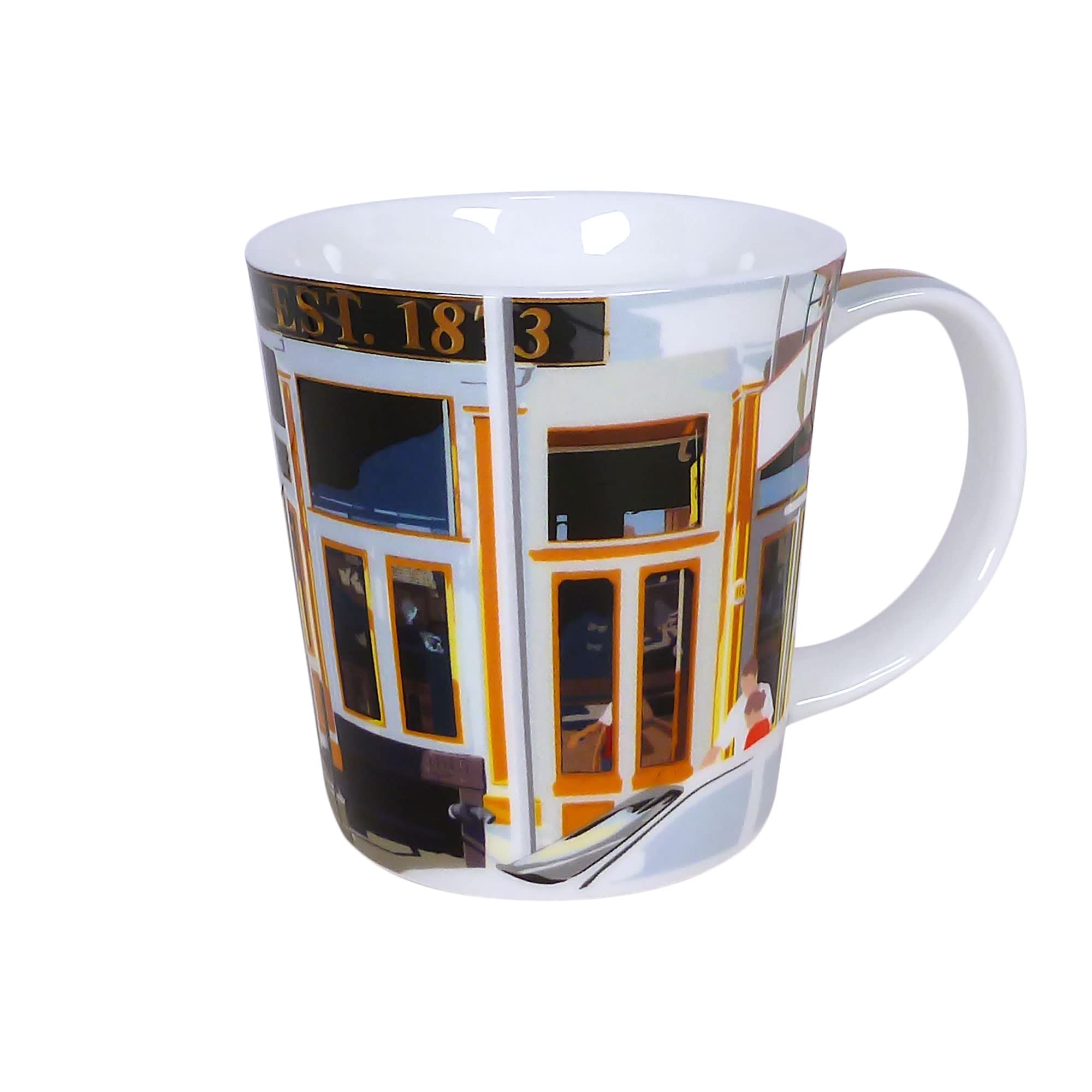 New York Paris Cafe Mug by Leslie Gerry
