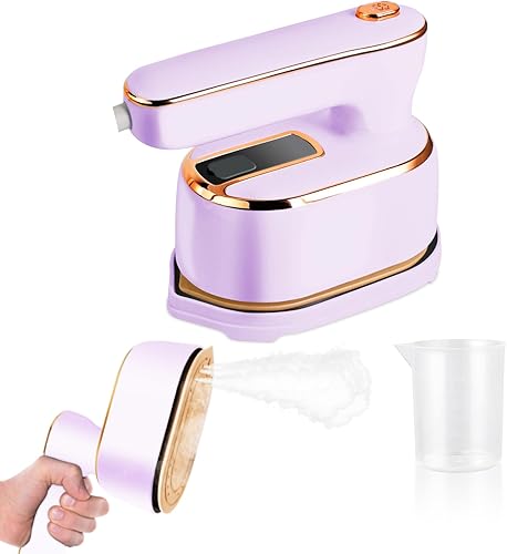 Travel Steamer Iron for Clothes Portable Mini, Ironing Machine Handheld Small, Plancha A De Vapor Para Ropa Portatil, 180Rotatable Electric Clothes