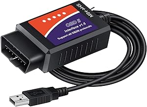 Adaptador USB ELM327 Escáner OBD2 para Windows, Herramienta de diagnóstico ELMconfig FoCCCus con interruptor MS-Can/HS-Can para vehículos de la serie Ford Lincoln Mazda Mercury