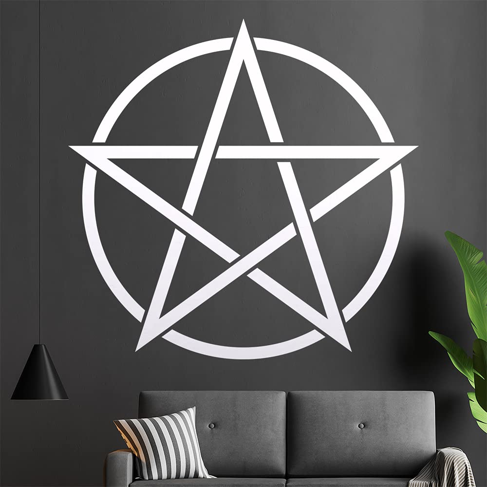 Pentagramm Wandtattoo – Selbstklebend, In 6 Größen, Für Raufaser, Glas, Möbel