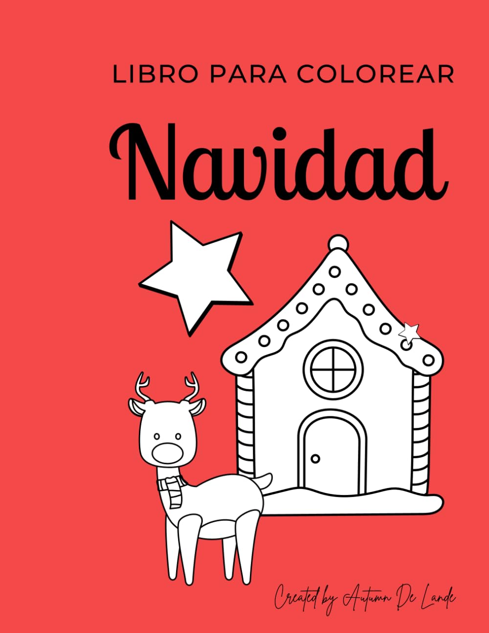 Navidad Mágica: Libro para Colorear: Diseños Festivos de Una Sola Cara, Diversión para Todas las Edades, Actividad Navideña Relajante