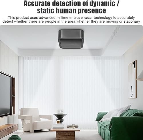 Miniatura 2 de OWLEEN ZigBee Sensor de presencia humana mmWave Radar de alta detección del cuerpo humano existe sensor soporte Tuya