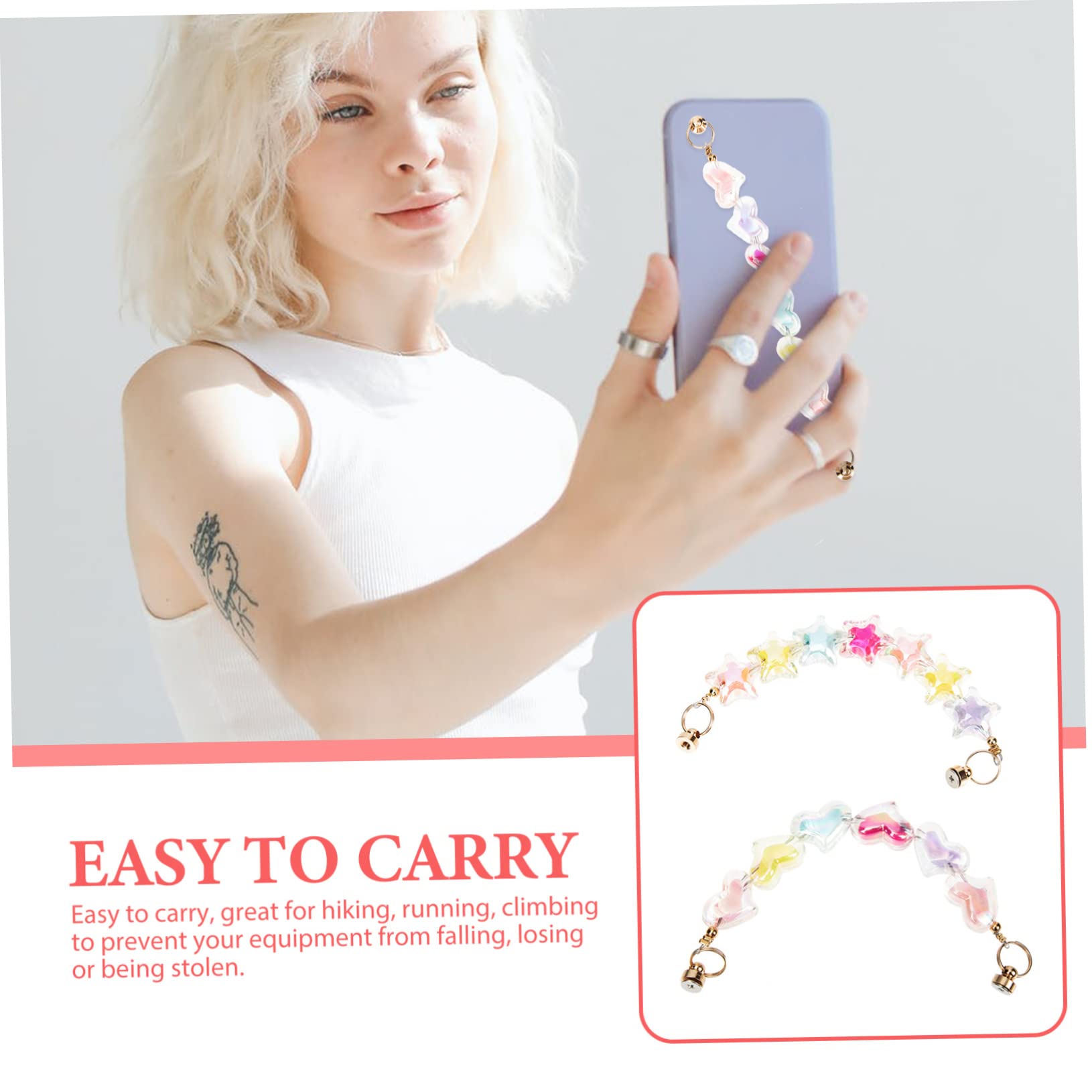 jojofuny 10piezas Cadenas Para Fundas De Teléfono Forma De y Accesorios Para Decoración De Móviles Cadenas Colgantes