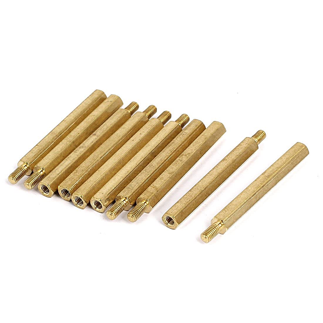 Ubersweet® Imported M3 Male/Female Insulated Brass Standoff Hexagonal Spacer 38+6mm 10pcs-image-11