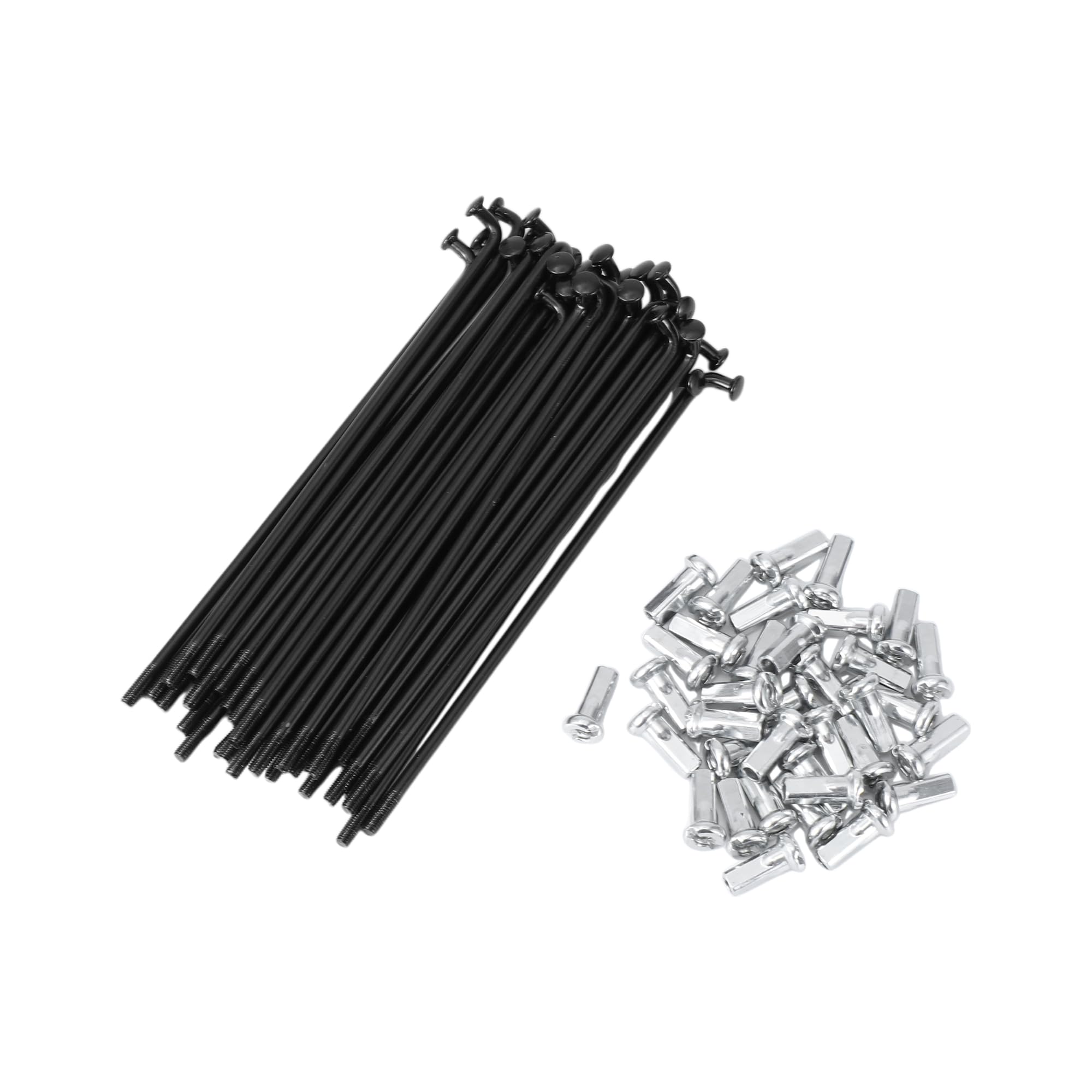 VekAuto 36 Set 12G Bicycle Spokes 100mm Bike Wheel Spokes 45 Steel Black — image 1