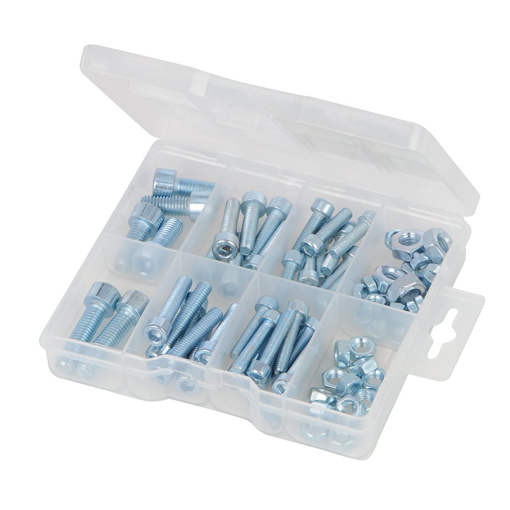 Fixman 520988 Cap Screws and Nuts Pack 75pce