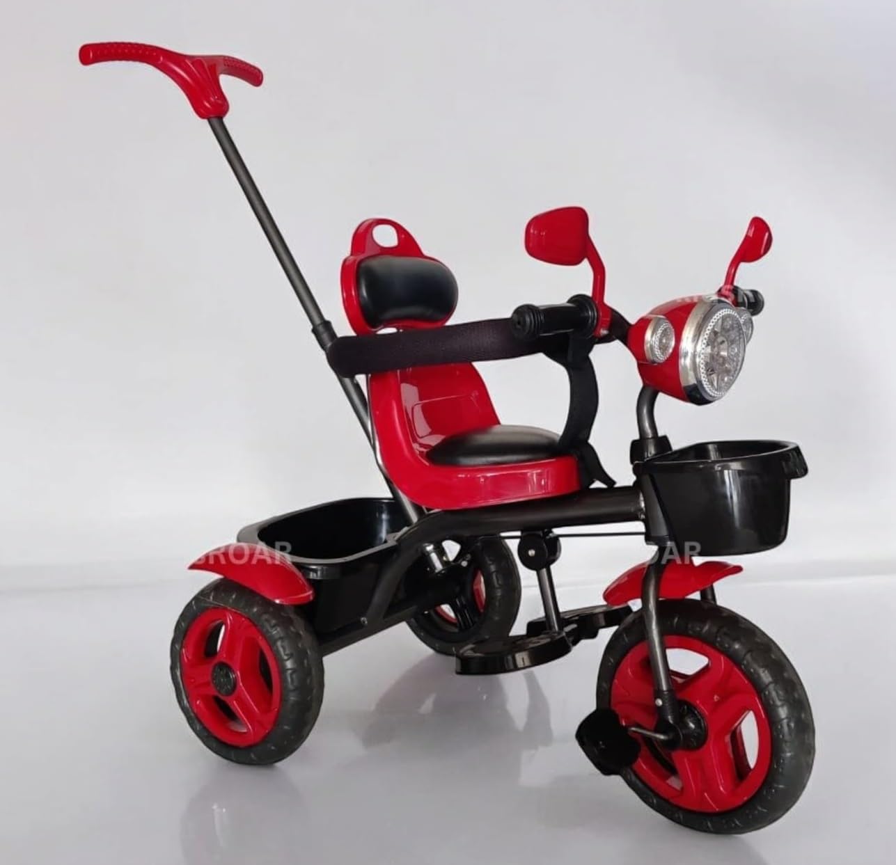 kidsROAR Stroller Tricycle for Kids for 1 Year+ | 2 Year+ Baby Cycle with Leather Seat | Light Music | Push Handle | 4 in 1 Baby Cycle for 1 Year Kids (5003 RED) (B0BDM7HS5B) Amazon Price History, Amazon Price Tracker