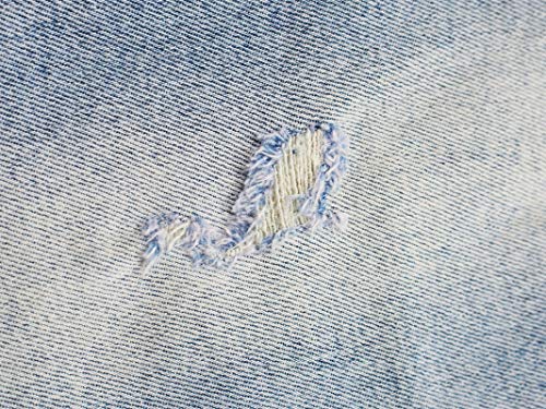 Kidscool Space Kids Rasgado Buracos Fashion Faixa elástica interna jeans slim, Azul, 4-5T