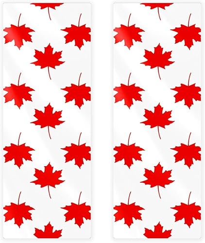 GIAPB 4Pcs Yoga Towel, Microfiber Gym Towels Sports Fitness Workout Sweat Towel for Gym,Maple Leaf Pattern