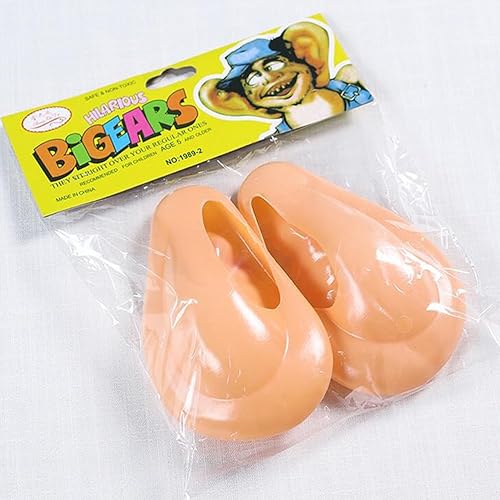 Miniatura 3 de GANAZONO Disfraz de juego de roles, 1 par de orejas de cerdo de Halloween, suministros de fiesta, suministros de plástico, orejas de cerdo grandes