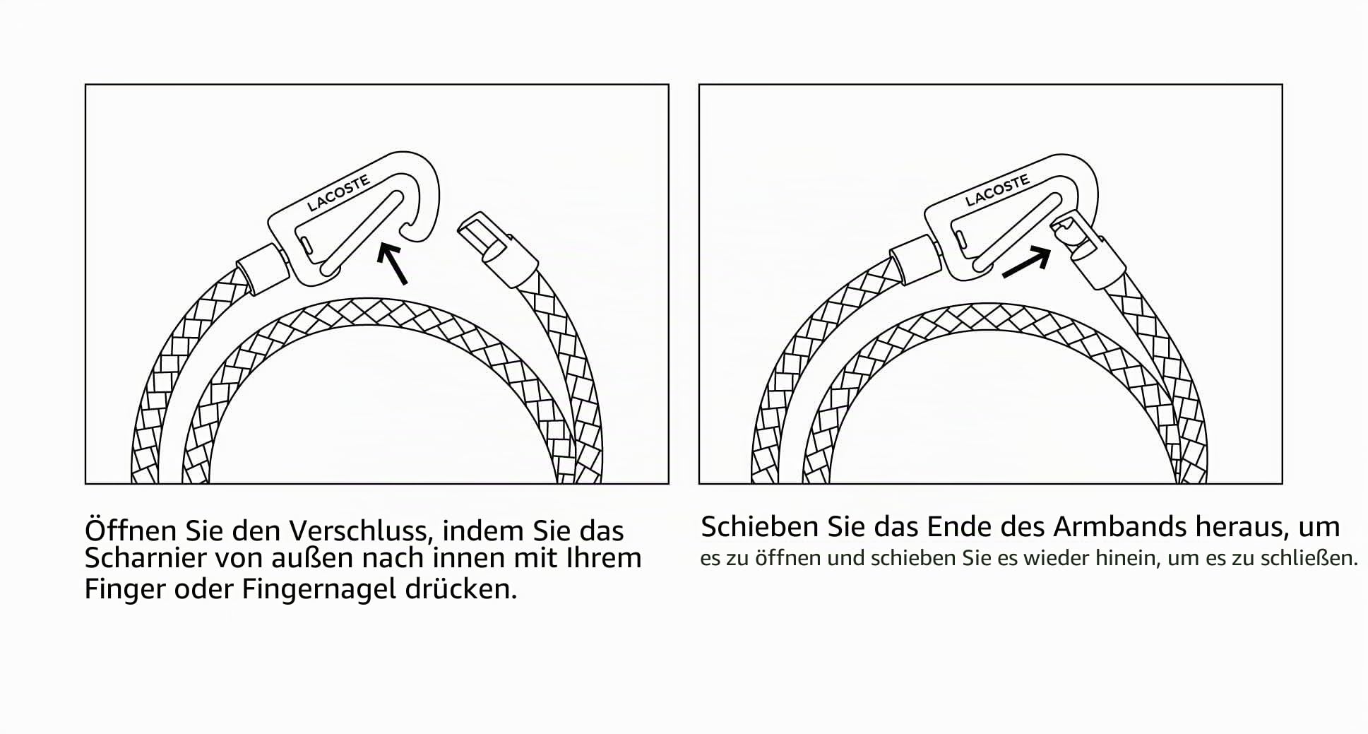 Lacoste Lederarmband für Herren Kollektion STARBOARD verfügbar aus Blau, Grün und Braun